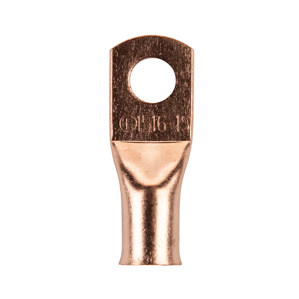 Install Bay Copper Uninsulated Ring Terminal 1 Gauge 5/16 inch - CUR1516