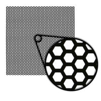 Install Bay Metal Mesh Grille Material - Honeycomb Hex Pattern - IBGMHC18