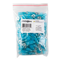 Install Bay Heat Shrink Blue Ring Terminal 16-14 Gauge #8 - HSBRT8