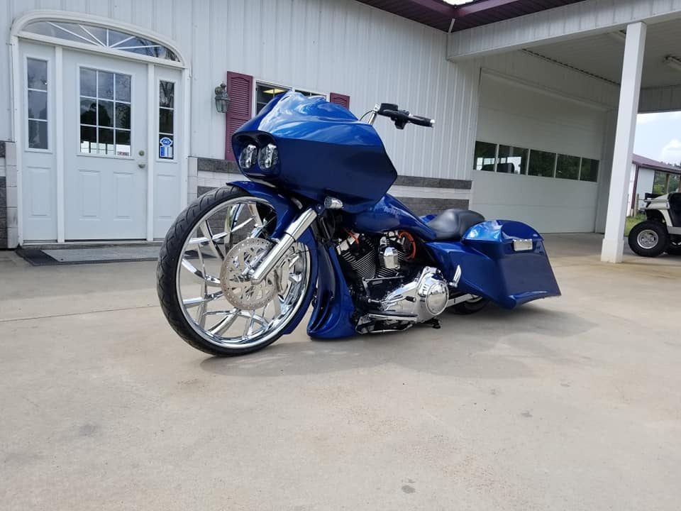 Astro matching rotor on motorcycle wheel