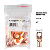 Install Bay 2/0 GA 1/2In Copper Ring - 5Pk - CUR2012