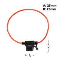 Install Bay ATM Fuse Holder With Cover 16 Gauge - Package of 10 - ATFH16MC-10