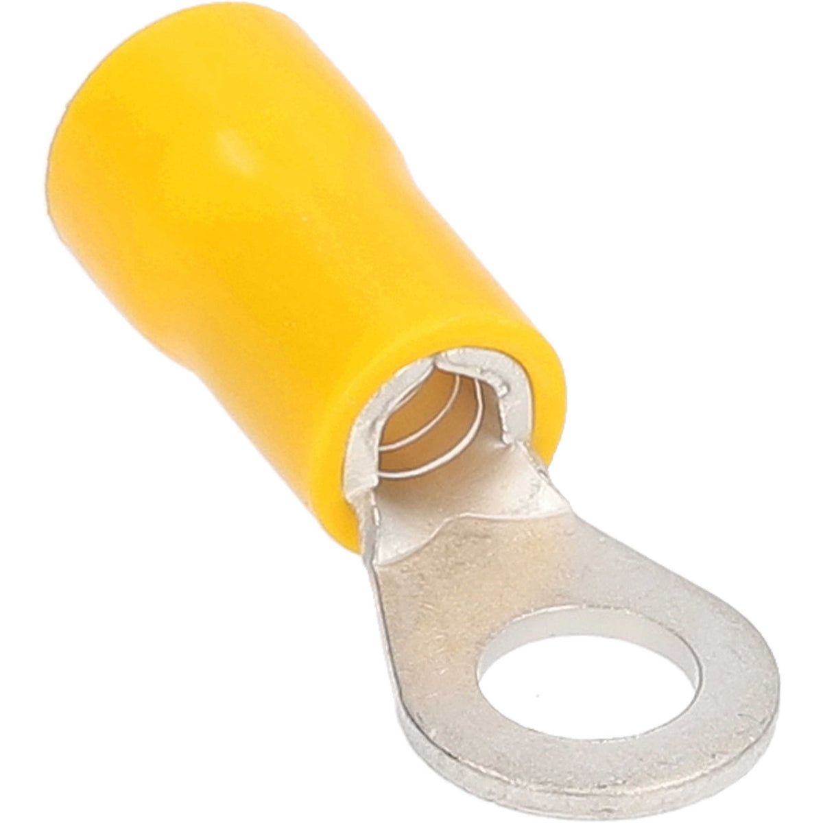 Install Bay Yellow Vinyl Ring Terminal 12-10 Gauge #10 Package of 100 - YVRT10