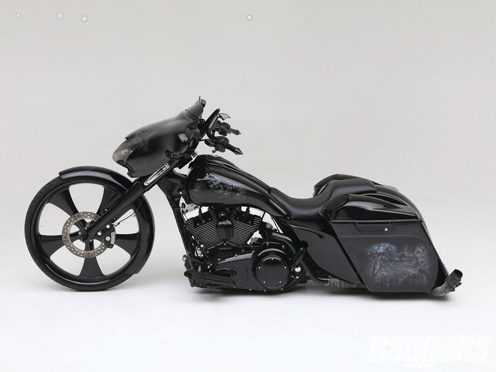 Classic Harley Softail | Dyna | Sportster Black Wheels