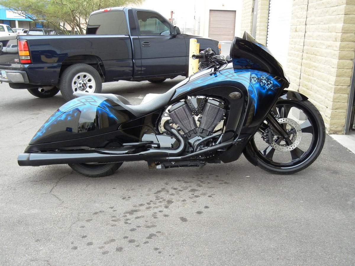 Classic Harley Softail | Dyna | Sportster Black Wheels