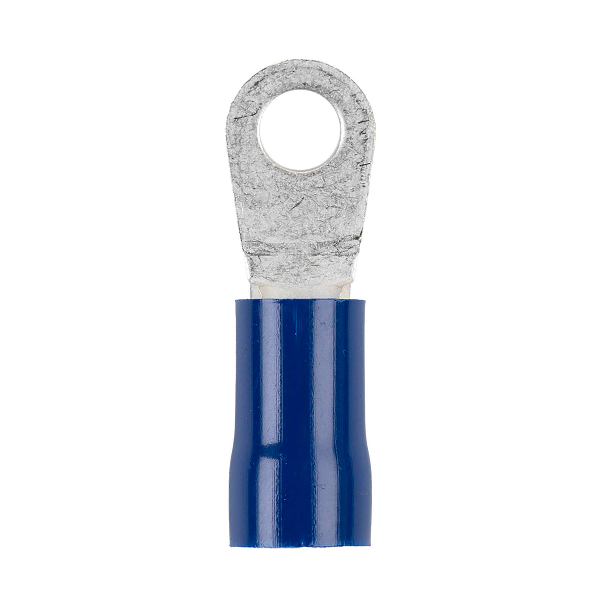 Install Bay Blue Vinyl Ring Terminal 6 Gauge 1/4 Inch - Package of 25 - BVRT614