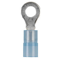 Install Bay Blue Nylon Ring Terminal 16-14 Gauge #8 - Package of 100 - BNRT8