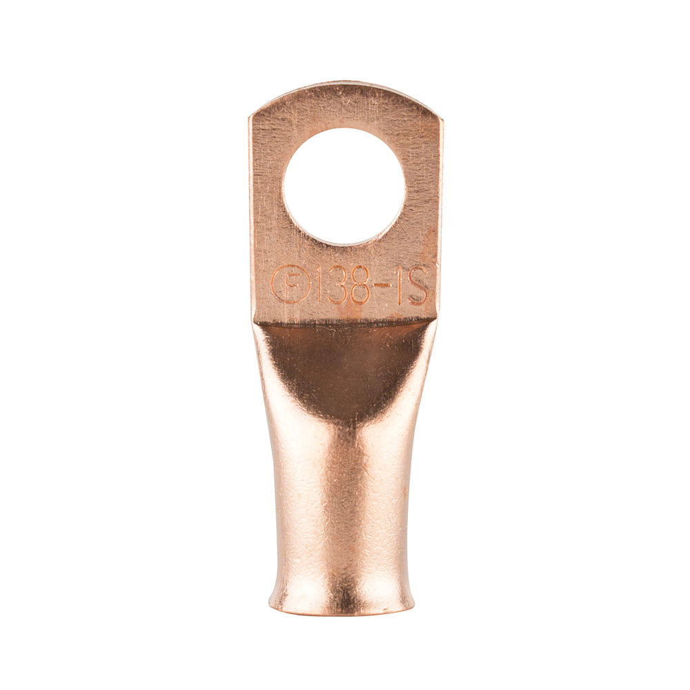 Install Bay Copper Uninsulated Ring Terminal 1 Gauge 3/8 inch - CUR138