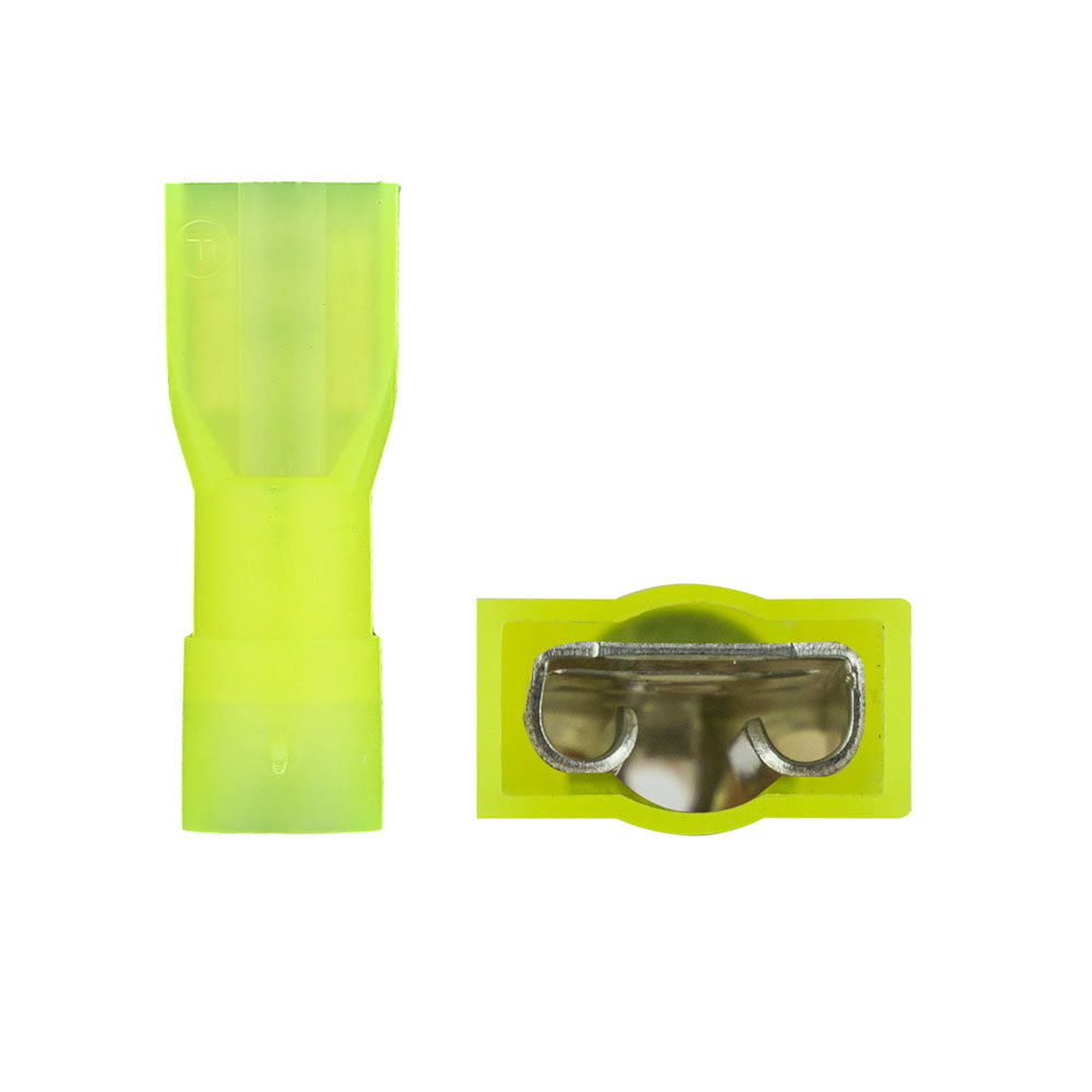 Install Bay Yellow Nylon Female Quick Disconnect 12-10 Gauge .250 - YNFD250F