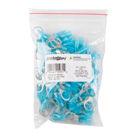 Install Bay Heat Shrink Blue Ring Terminal 16-14 Gauge 3/8 inch - HSBRT38