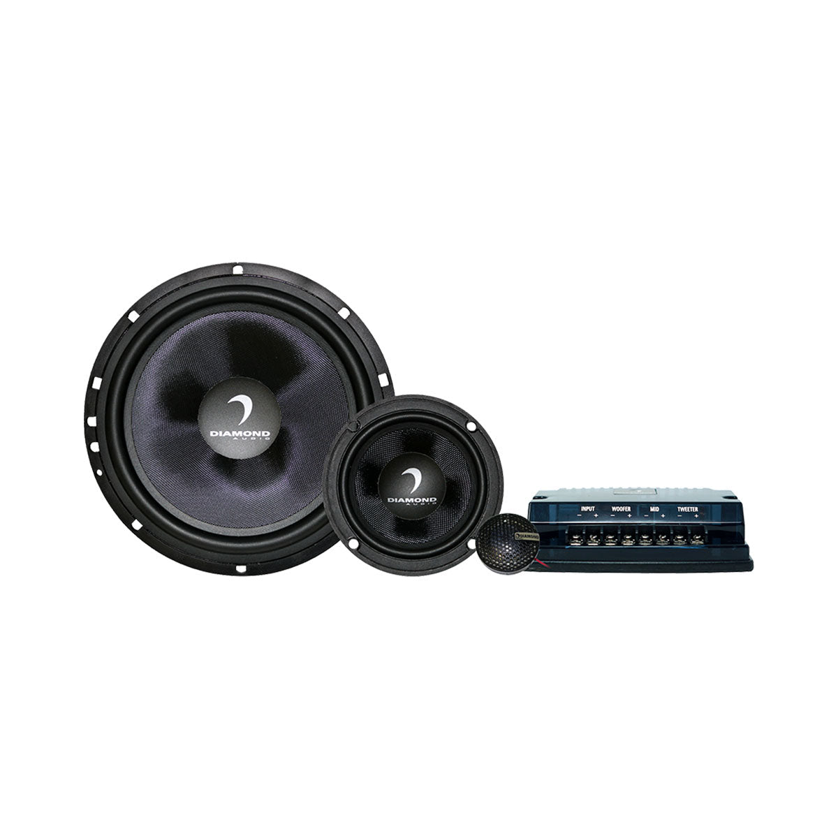 Diamond Audio 6.5" DES Series 3-Way Component System w/Aluminum Dome Tweeter and Crossovers - DES365C
