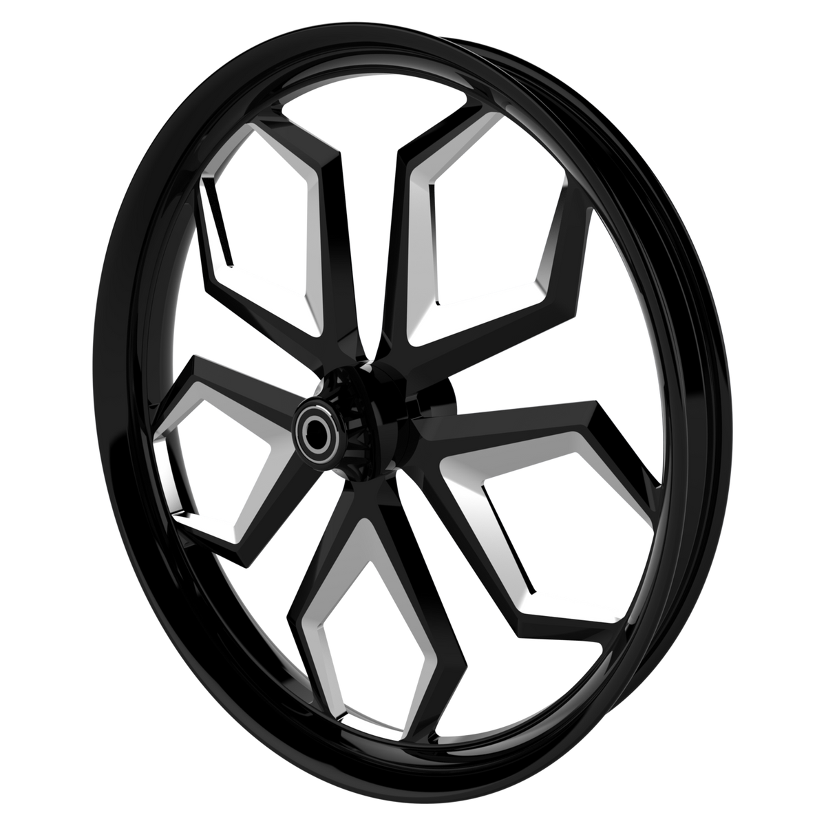 Diablo Harley Softail | Dyna | Sportster Black Double Cut Wheels