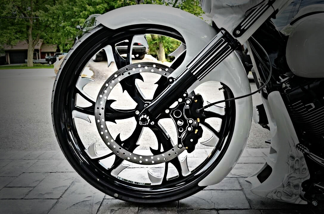 Dirty Hooker Harley Touring Black Double Cut Wheels