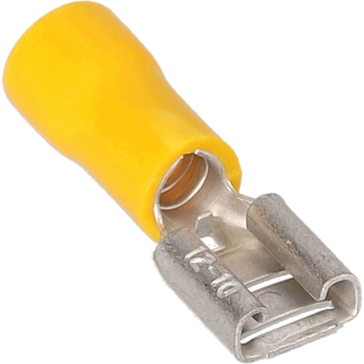 Install Bay Yellow Vinyl Female Quick Disconnect 12-10 Gauge .250 - YVFD250