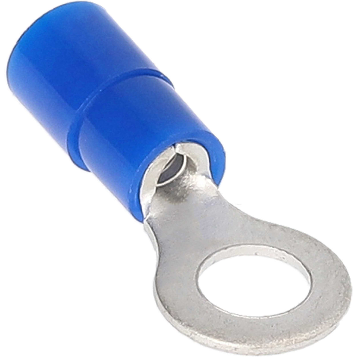 Install Bay Blue Nylon Ring Terminal 16-14 Gauge #6 - Package of 100 - BNRT6