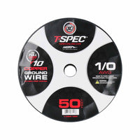 T-Spec V10 OFC Tinned Ground Wire | 1/0 AWG | 50 ft. | Black - V10GW-1050