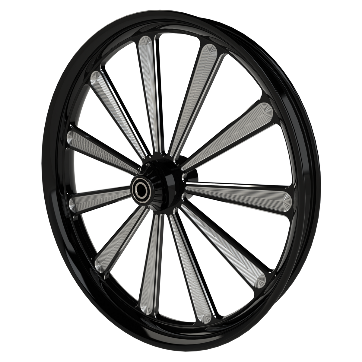 Elliptical Illusion Indian Black Double Cut Wheels