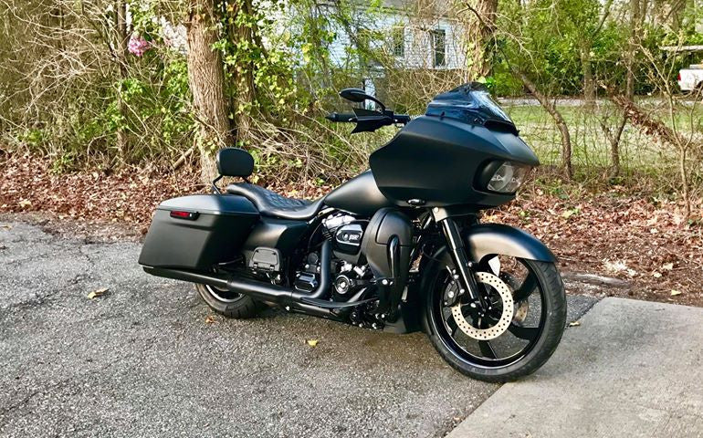 F22 Harley Softail | Dyna | Sportster Black Wheels