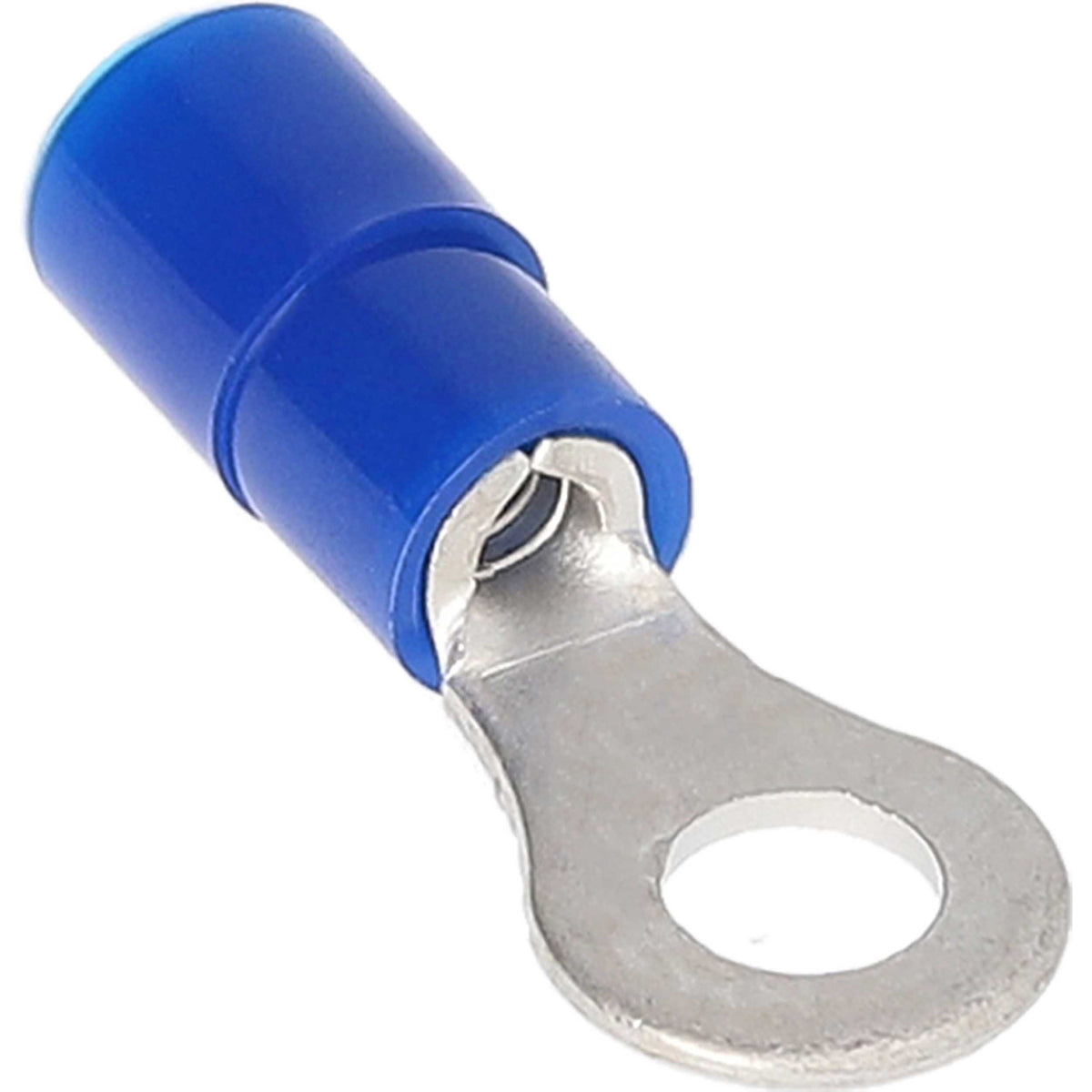 Install Bay Blue Nylon Ring Terminal 16-14 Gauge #8 - Package of 100 - BNRT8