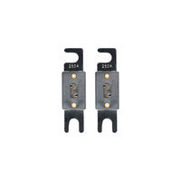 Raptor Mid Series Nickel-Plated ANL Fuses | 250A | 2 Pack - RANL250