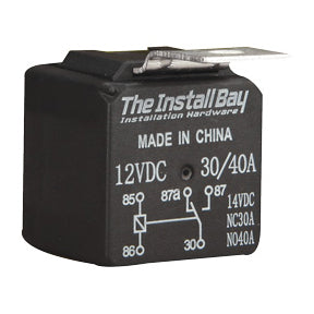 Install Bay Economy 12 Volt 30/40 AMP Relay - Each - RL3040