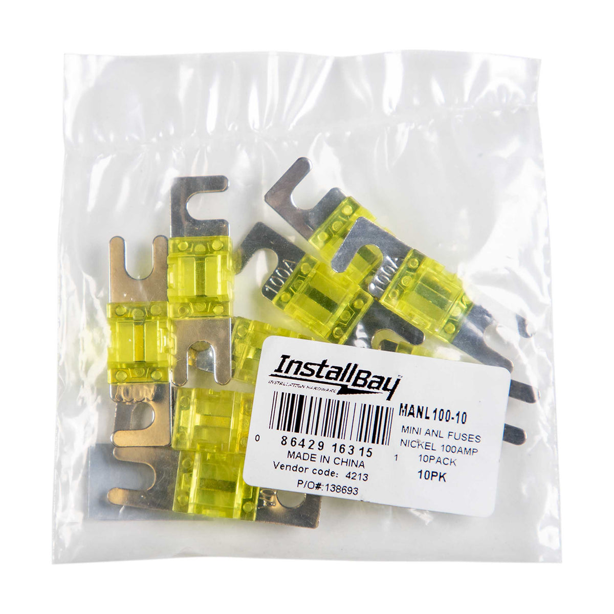 Install Bay Mini ANL 100 AMP Fuse - Package of 10 - MANL100-10