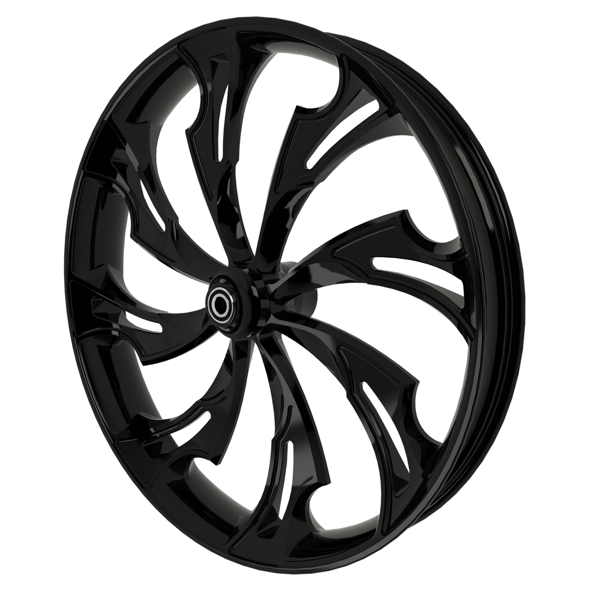 Guinzu 3D Harley Black Wheels