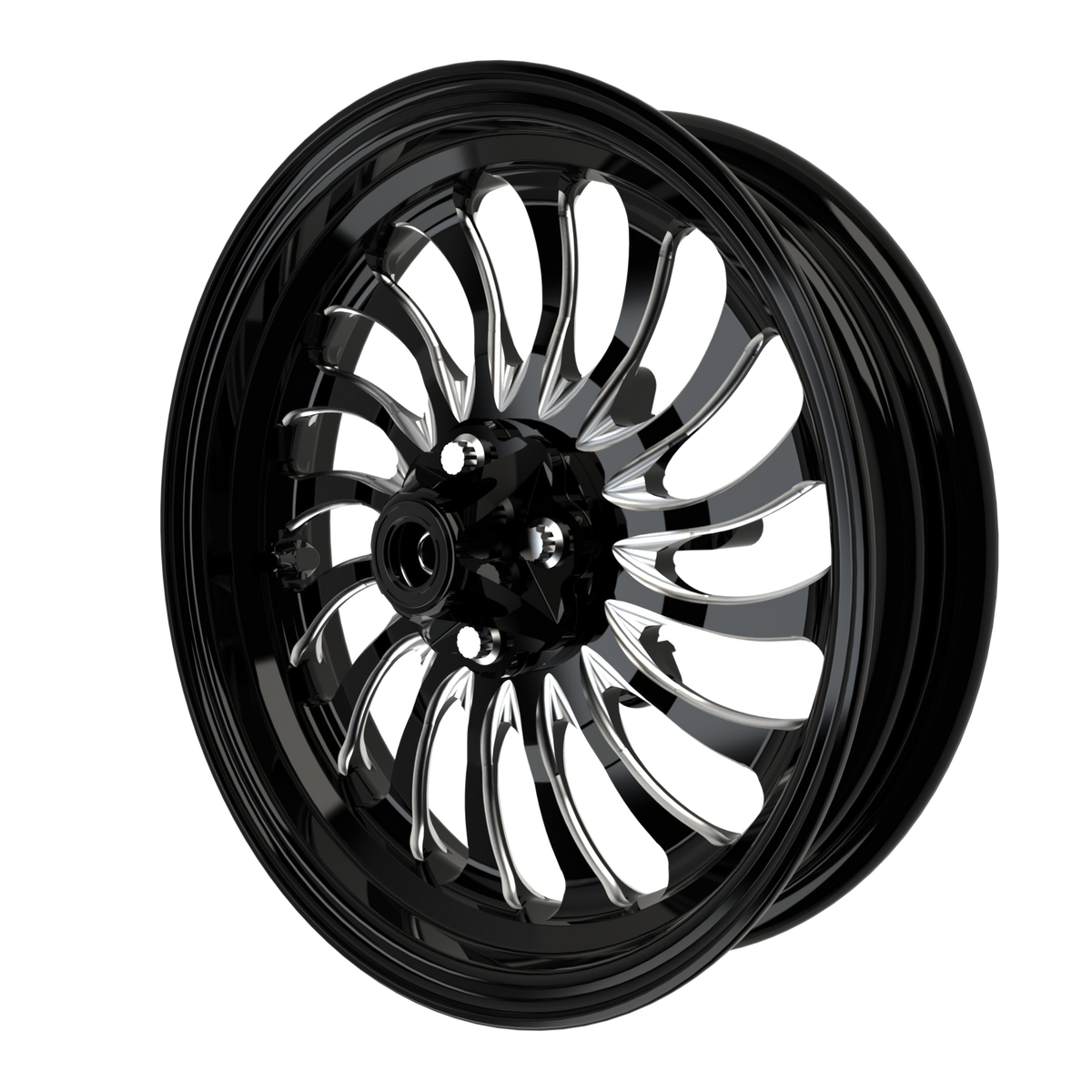 Hurricane Mini Moto Wheel Set | Honda Grom/Monkey | Kawasaki z125 in double cut angled