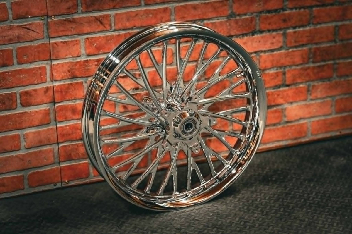 21X3.25" CHROME DIRTY SPOKE (2014-2023 HD TOURING)