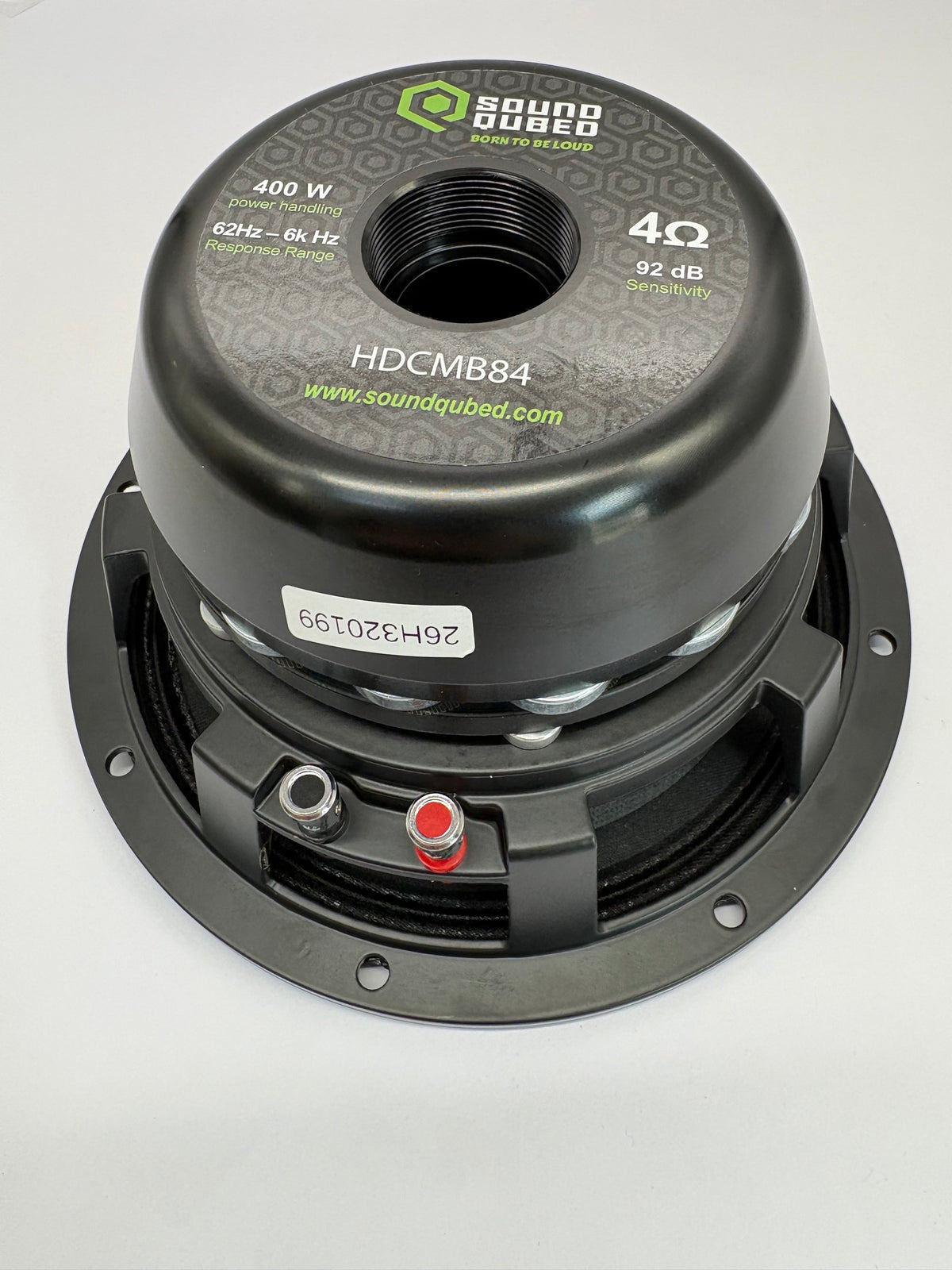 SoundQubed HDC 8" Midbass Speaker, 4 Ohm, 400W RMS / 800W Max