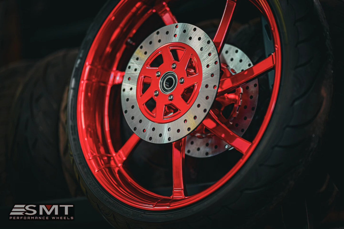 Imitator Harley Touring Candy Red Wheels
