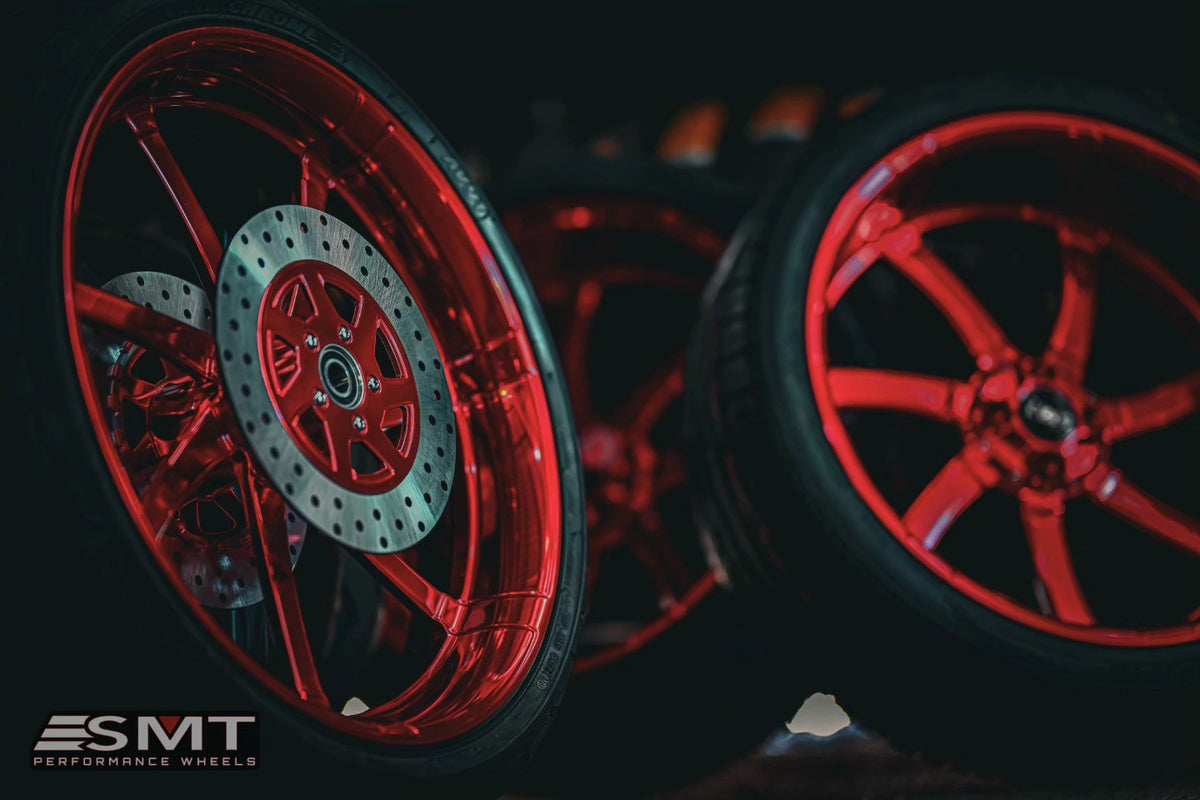 Imitator Harley Touring Candy Red Wheels