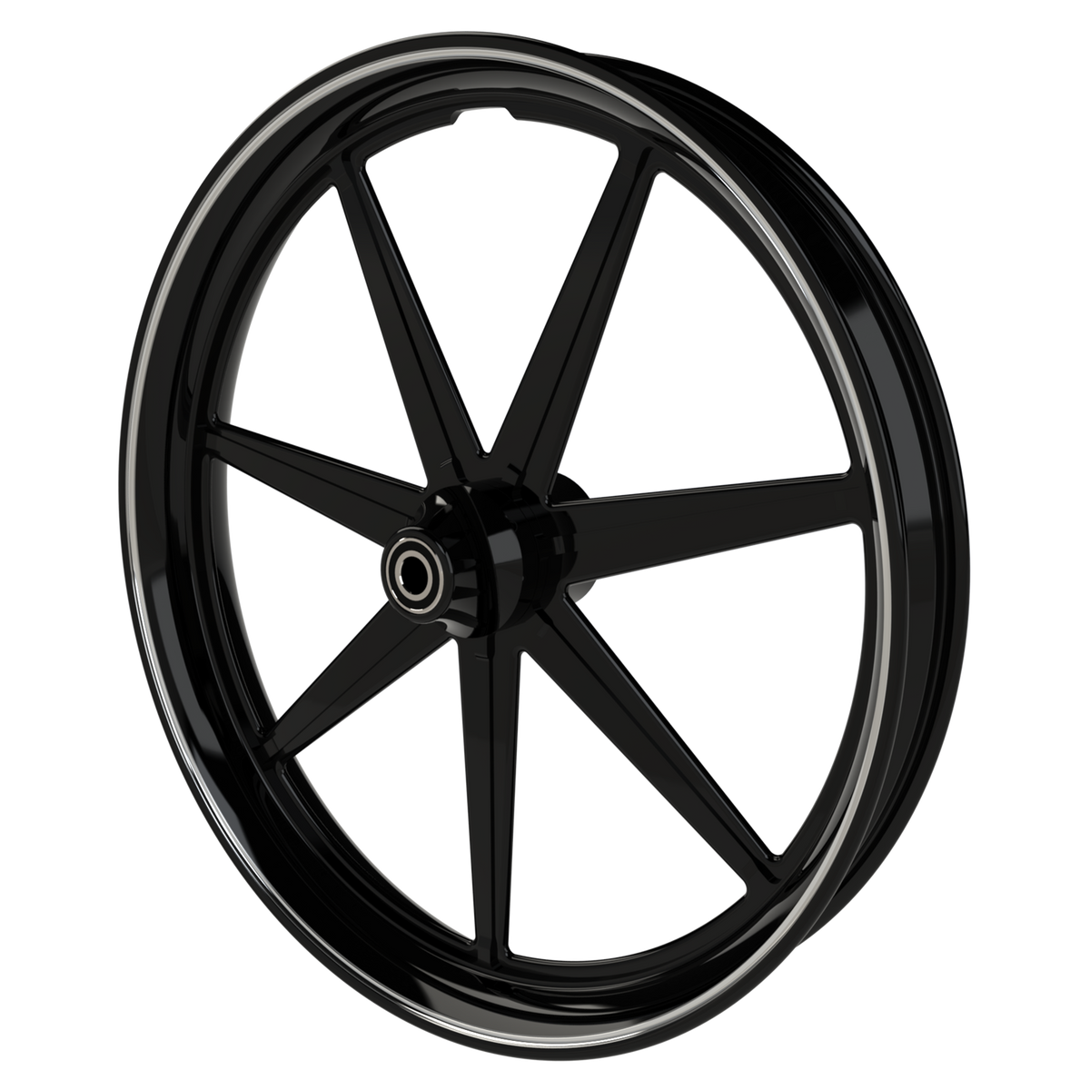 Lucky 7 Bulldog Fat Tire Black Double Cut Wheels