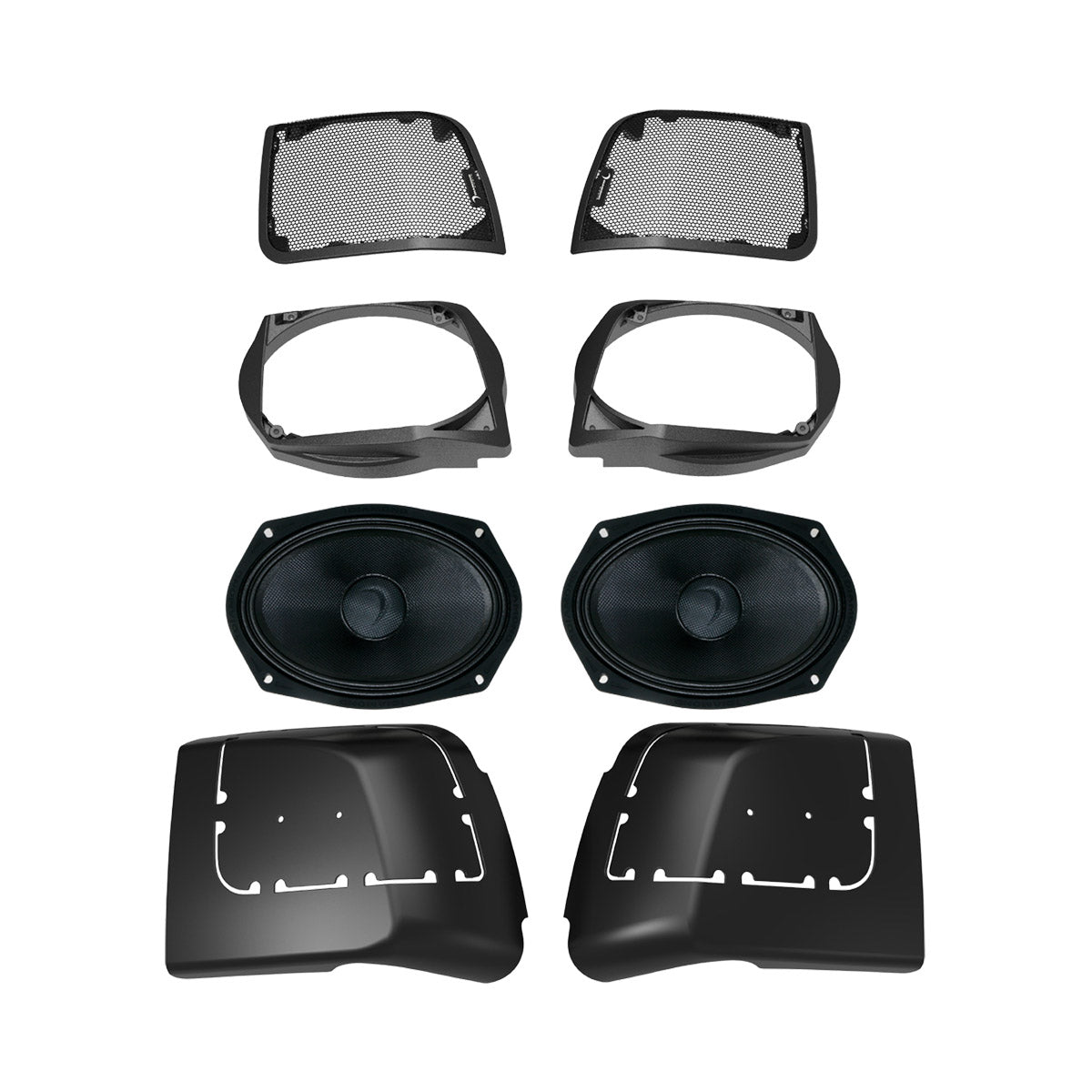 Diamond Audio 2014-2023 Harley Davidson® Cut In Lid Kit with MS69NEO (4Ω) Speakers - MS694NEOLK