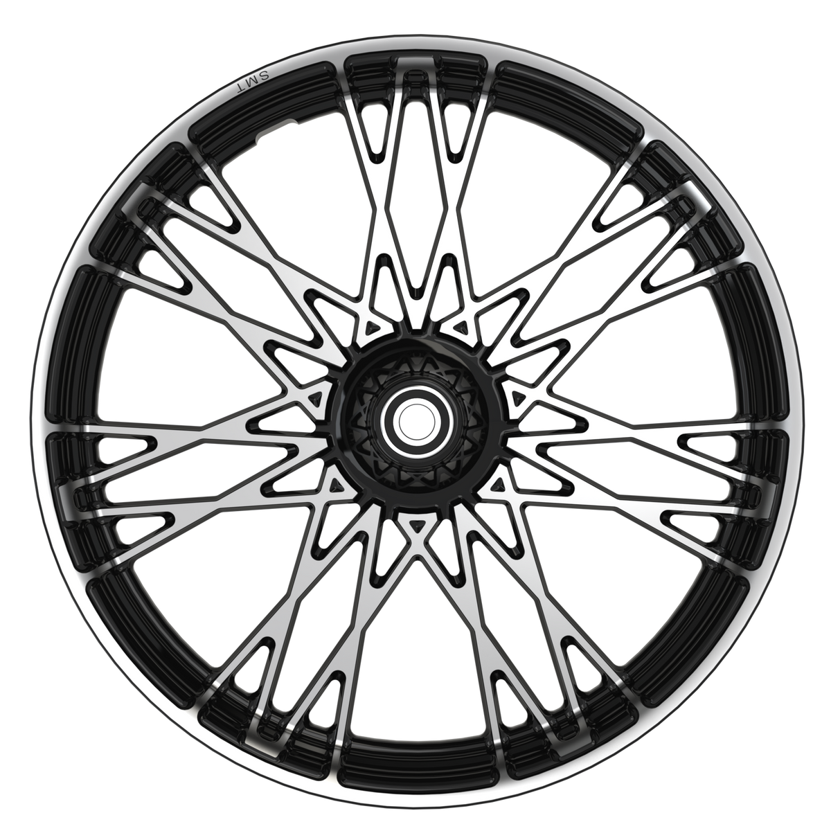 OG.27 Indian Black Double Cut Wheels Front View