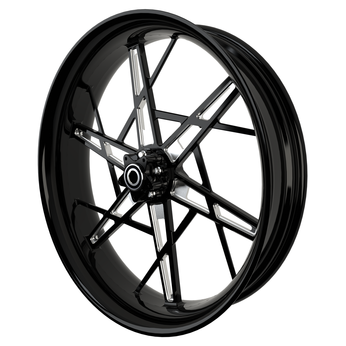 PS.06 Harley Touring Black Double Cut Wheels