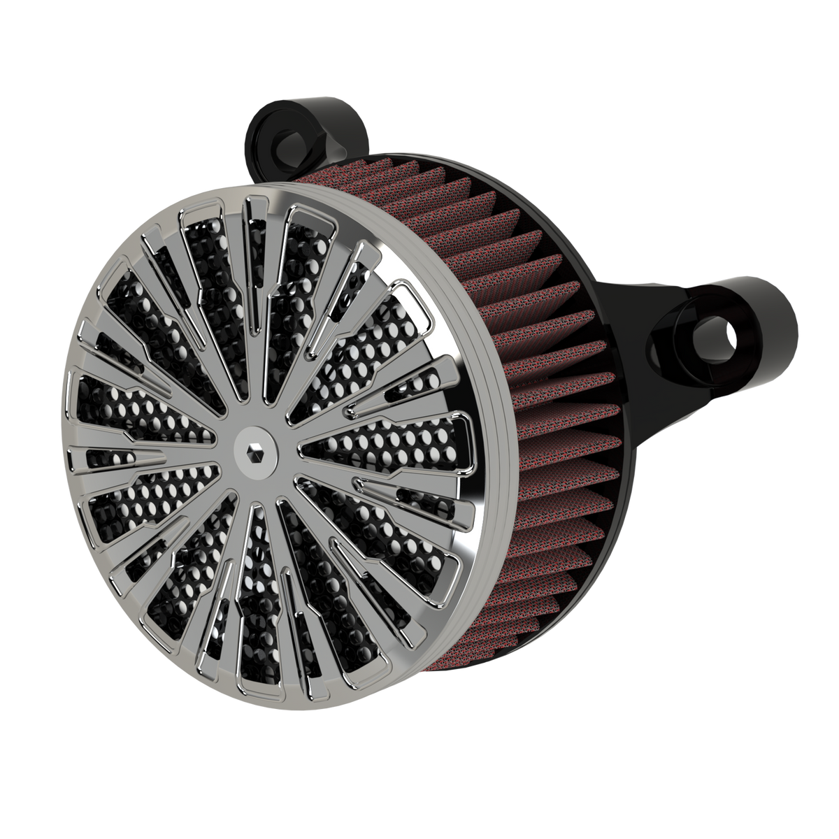 Roulette air cleaner in chrome