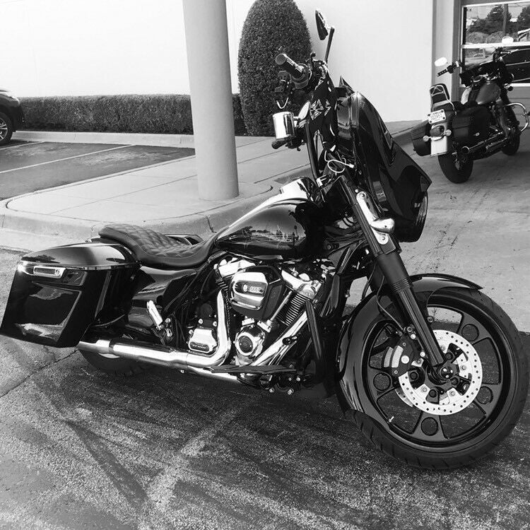 Simply Sinister matching rotor on motorcycle wheel