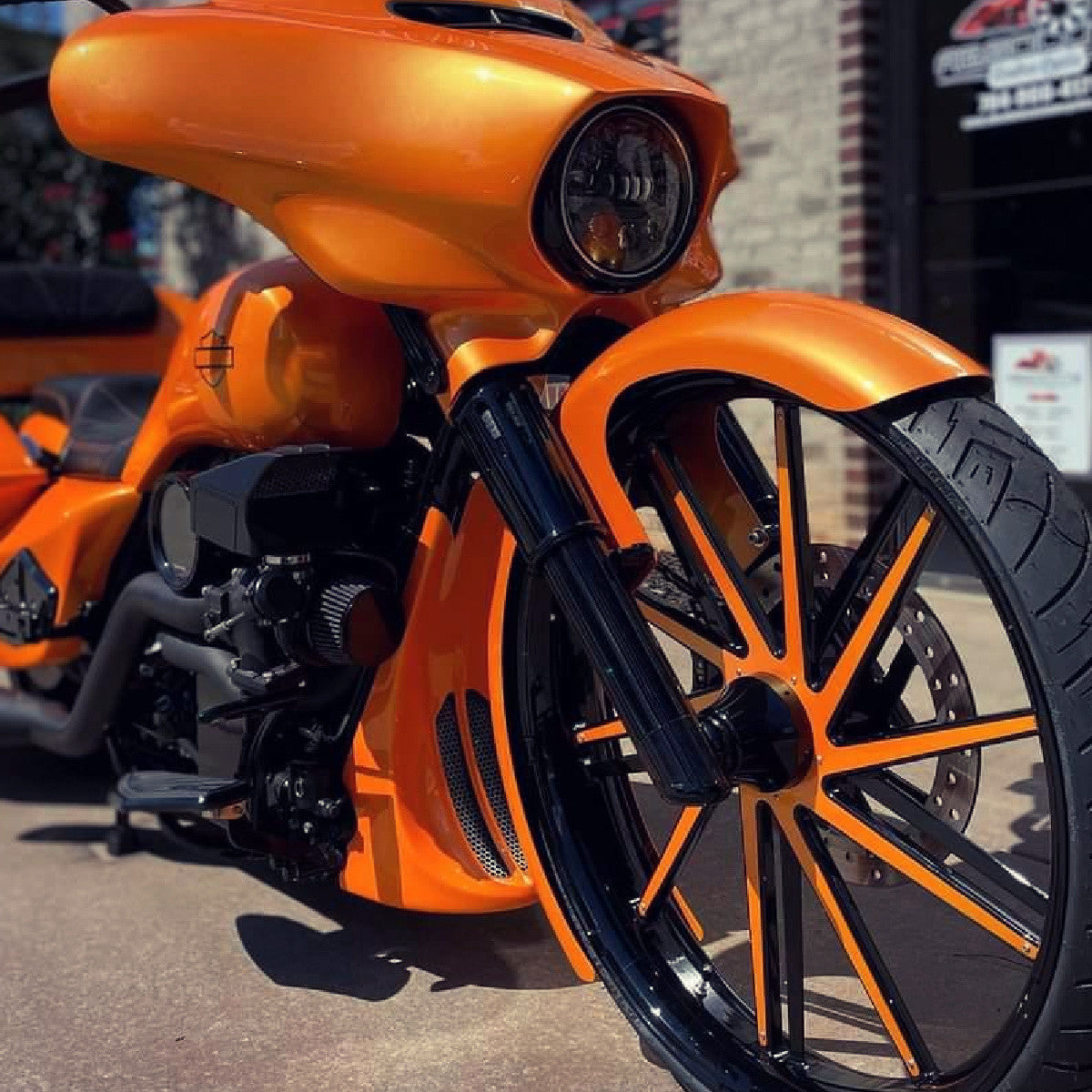 21 Inch GT2 Black Harley Wheel