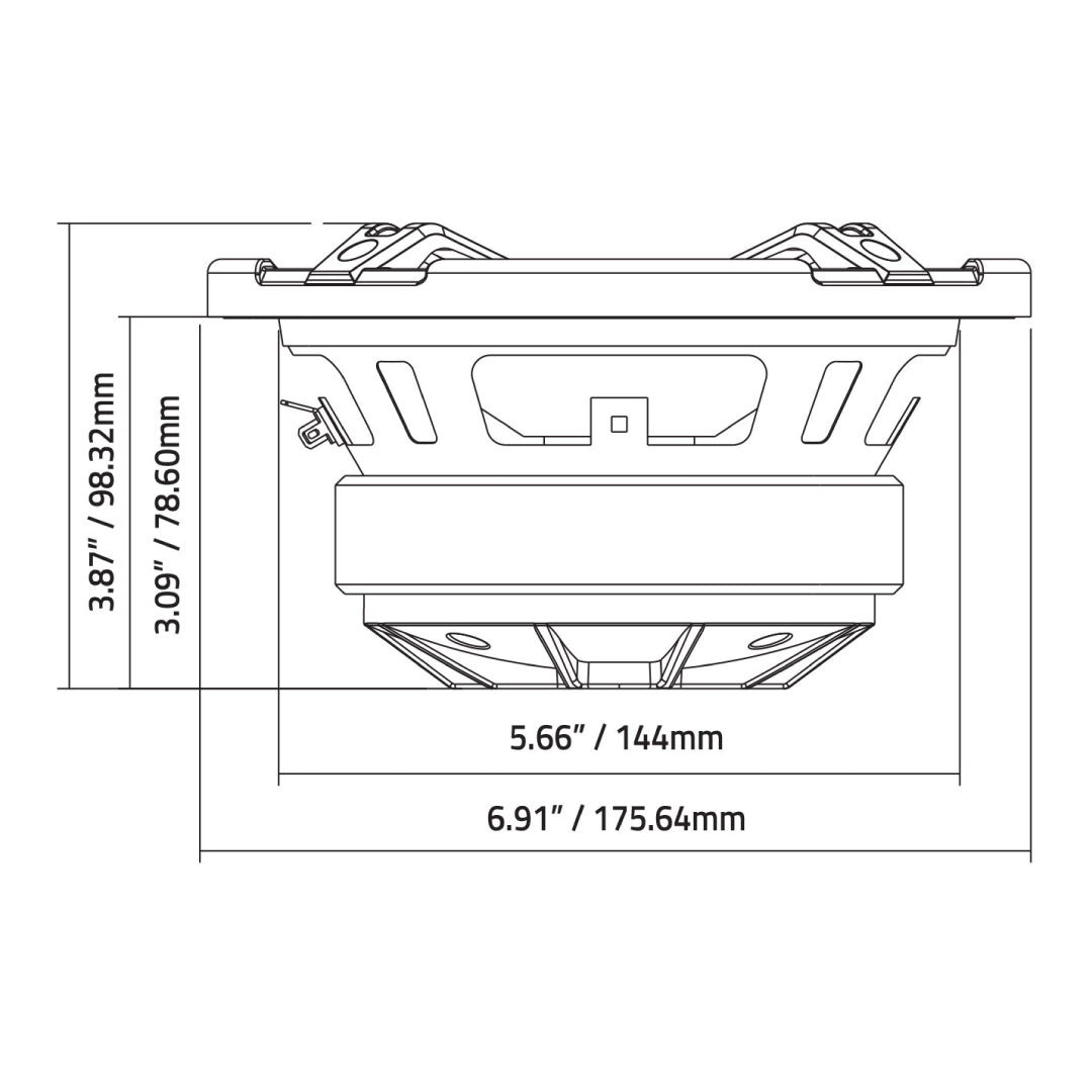 DB Drive WDX6MOTO-4CD : Quad 6.5" Moto 2-Way Loudspeakers W/Back Loaded Compression Driver