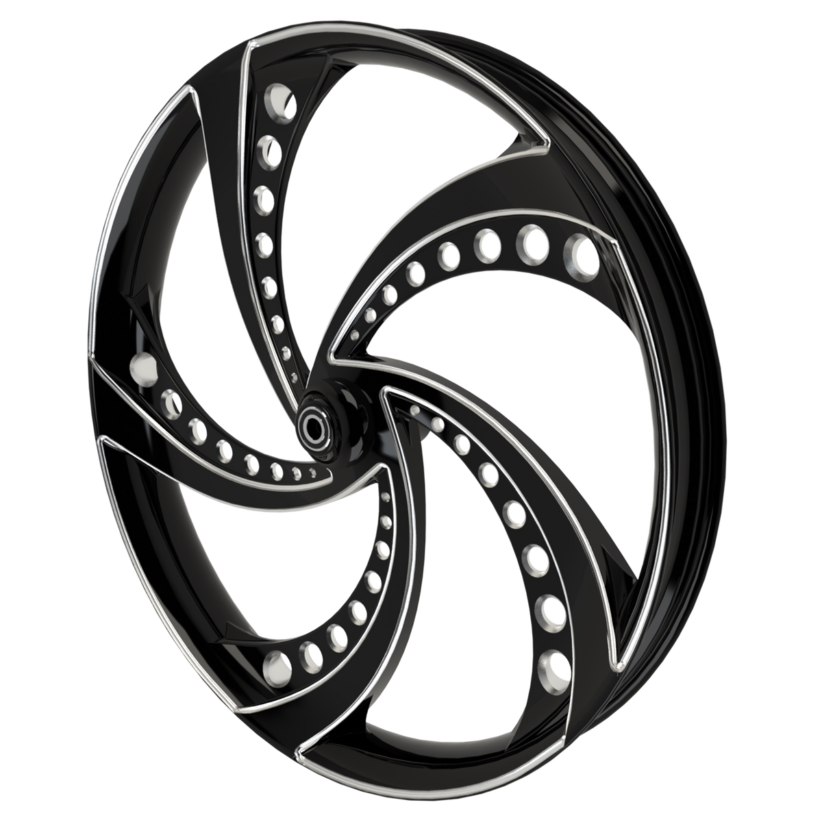 Super Sonic 3D Indian Black Double Cut Wheels