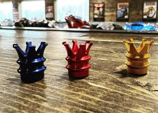 Curly's Inc Crown Valve Stem Caps