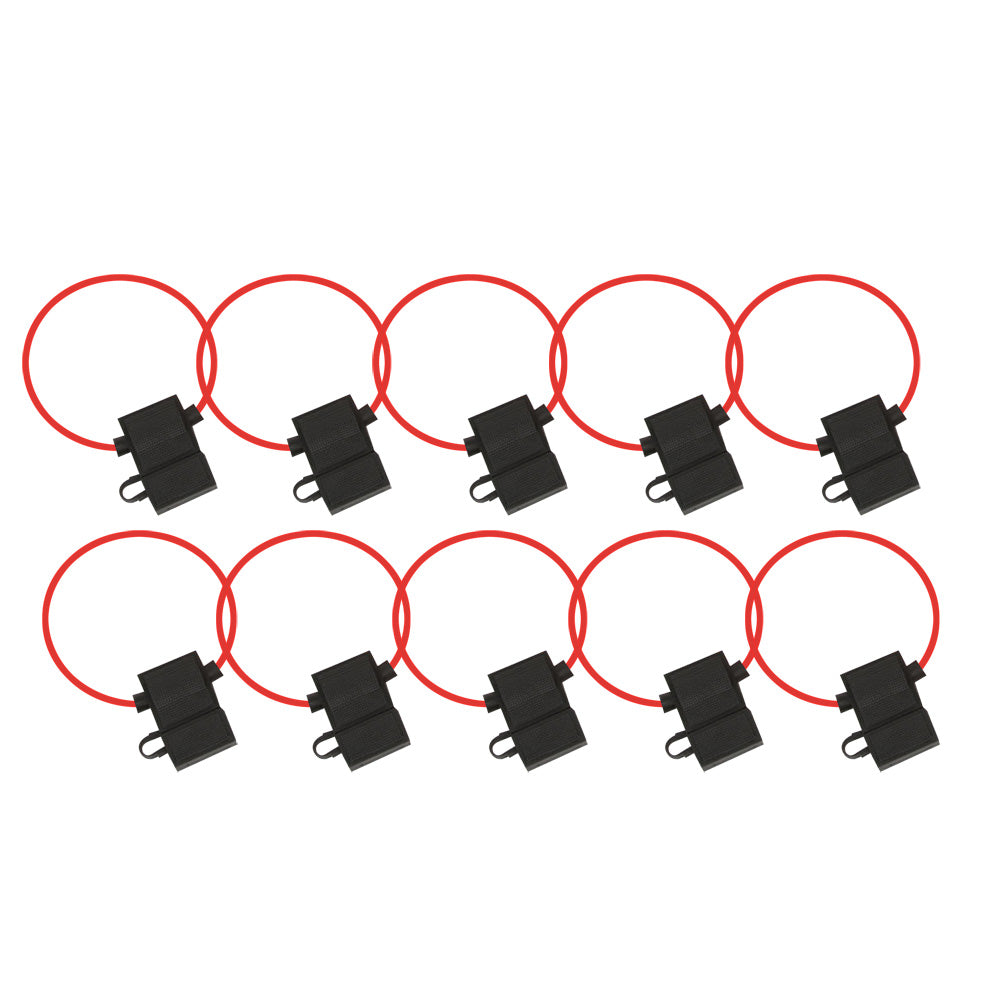 Install Bay ATC Fuse Holder With Cover 14 Gauge - Package of 10 - ATFH14C-10