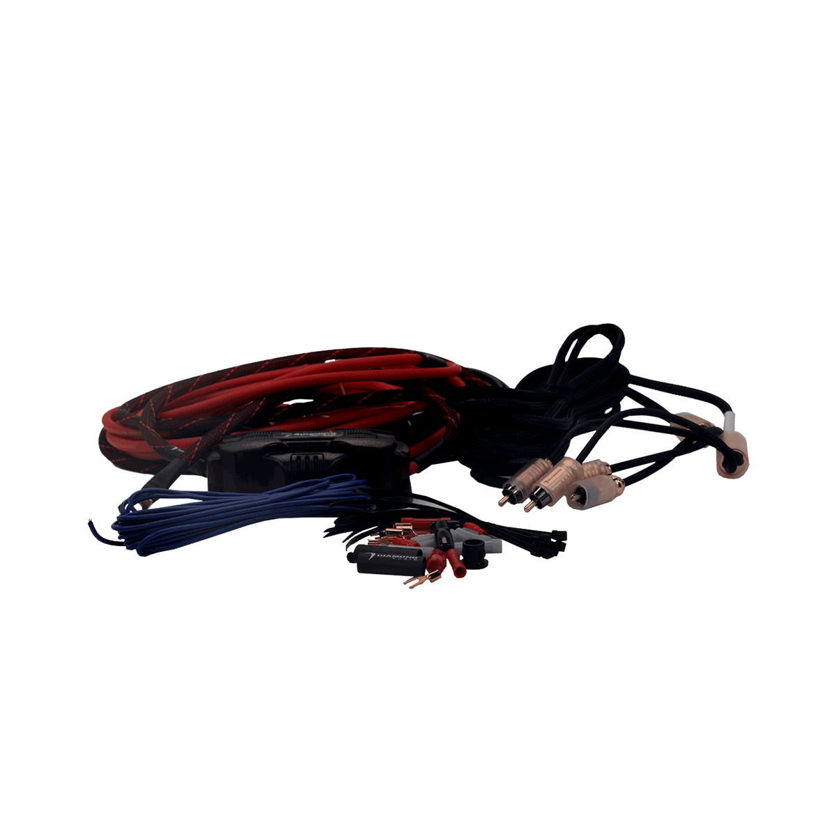 Diamond Audio 2-Channel 8 Gauge Amplifier Installation Kit W/ RCA Interconnect and 20 ft Speaker Cable - HX82
