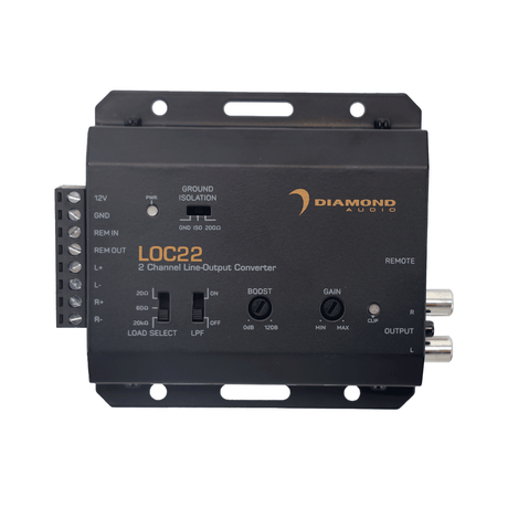 Diamond Audio 2-Channel LOC Series Line-Output Converter (2 In/2 Out) - LOC22