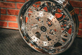 21x2.15" / 18X3.5" CHROME DIRTY HKR ( 2000-2005 HD SOFTAIL)
