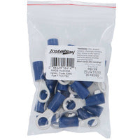 Install Bay Blue Vinyl Ring Terminal 6 Gauge 3/8 Inch - Package of 25 - BVRT638