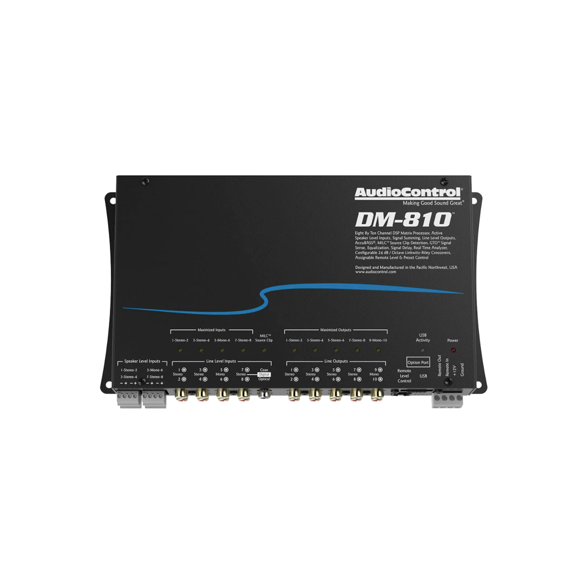 AudioControl DM-810 8x10 Channel DSP Matrix Processor