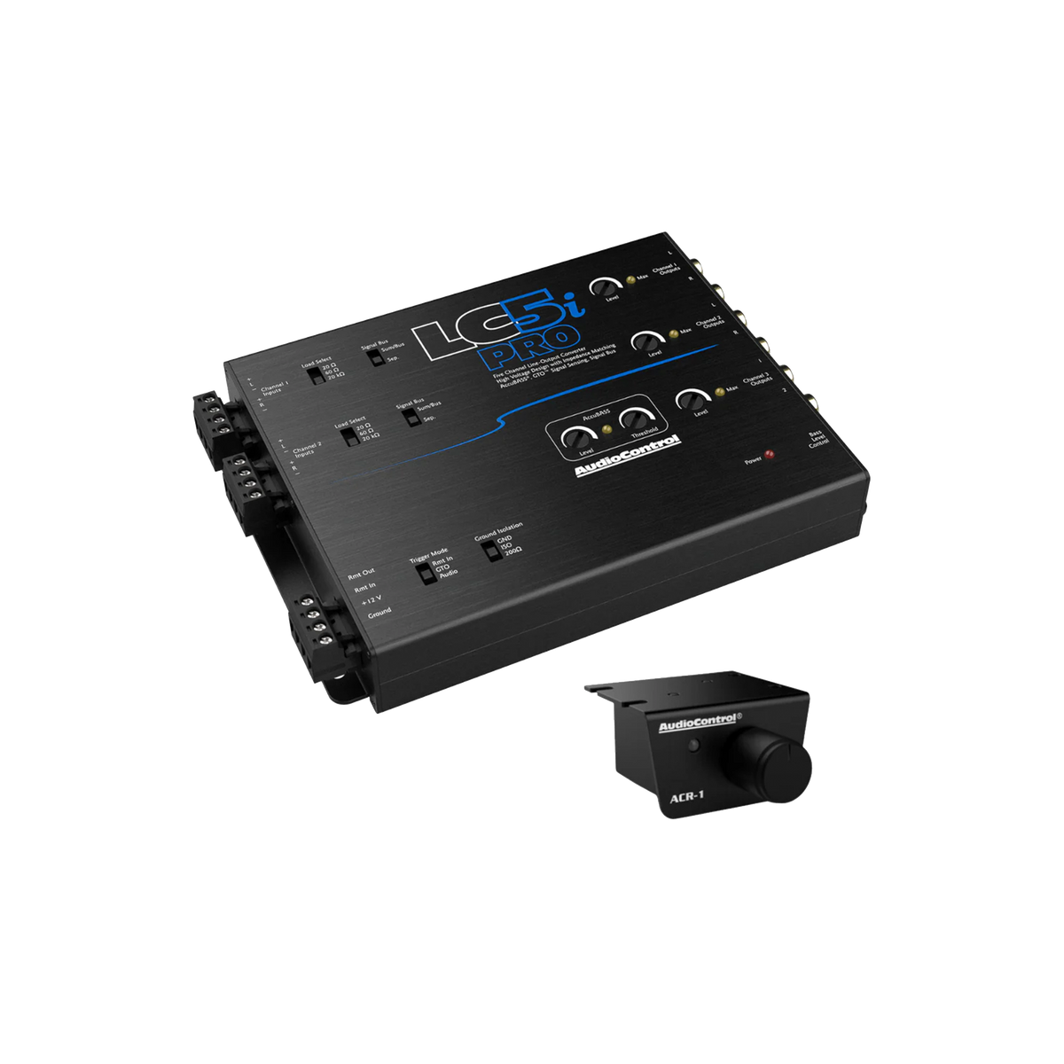 AudioControl LC5iPRO 5-Channel Line Output Converter w/AccuBASS & ACR-1 Remote