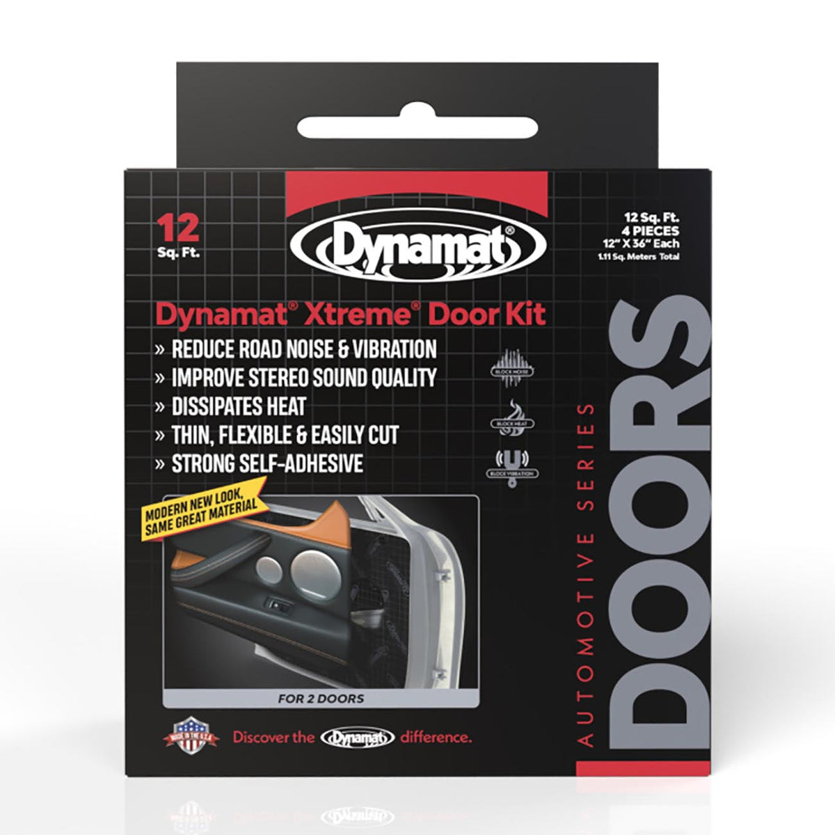 DYNAMAT XTREME 12 SQ FT 4 SHEETS 12"x36"; DOOR/CEILING